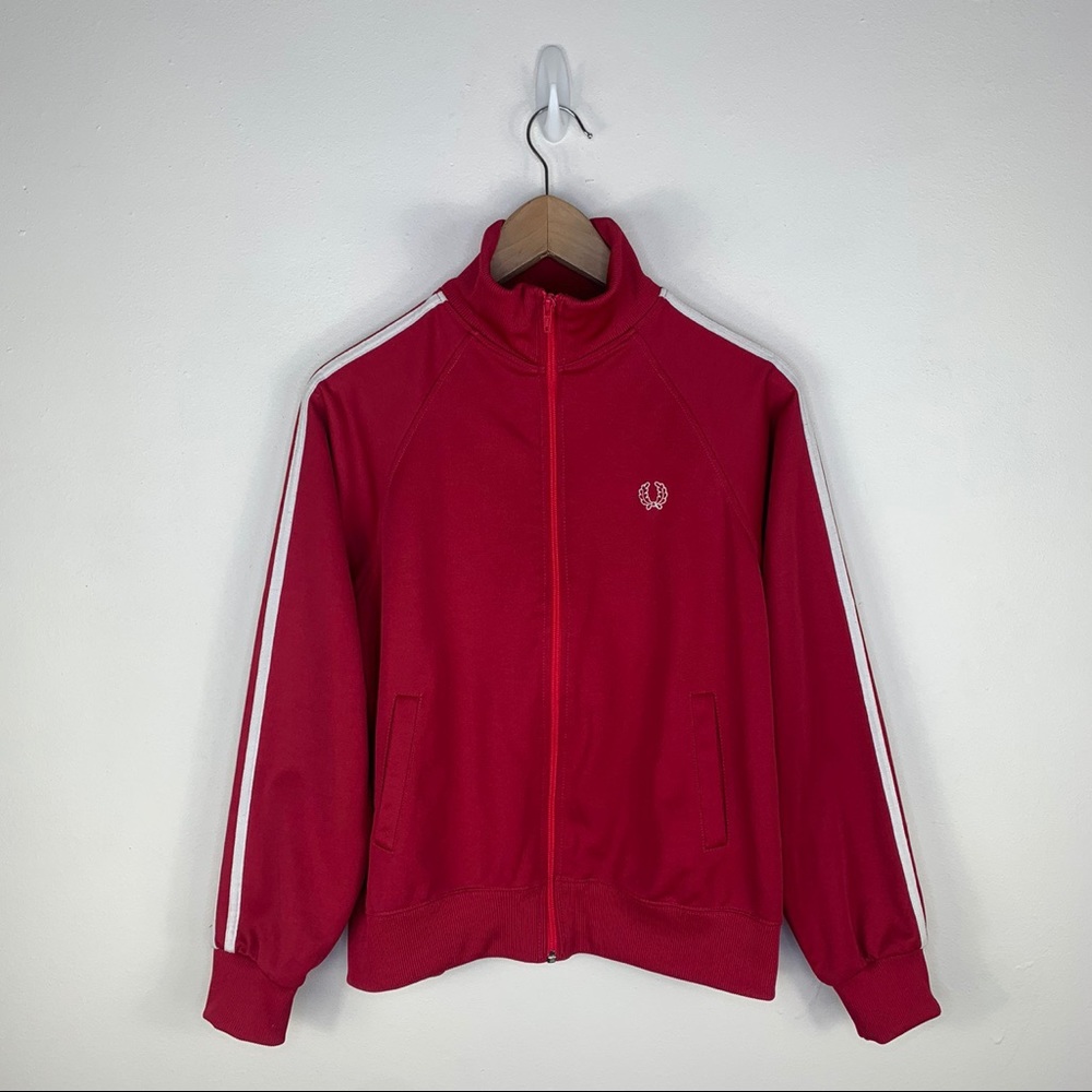 Fred Perry vintage full zip red track jacket